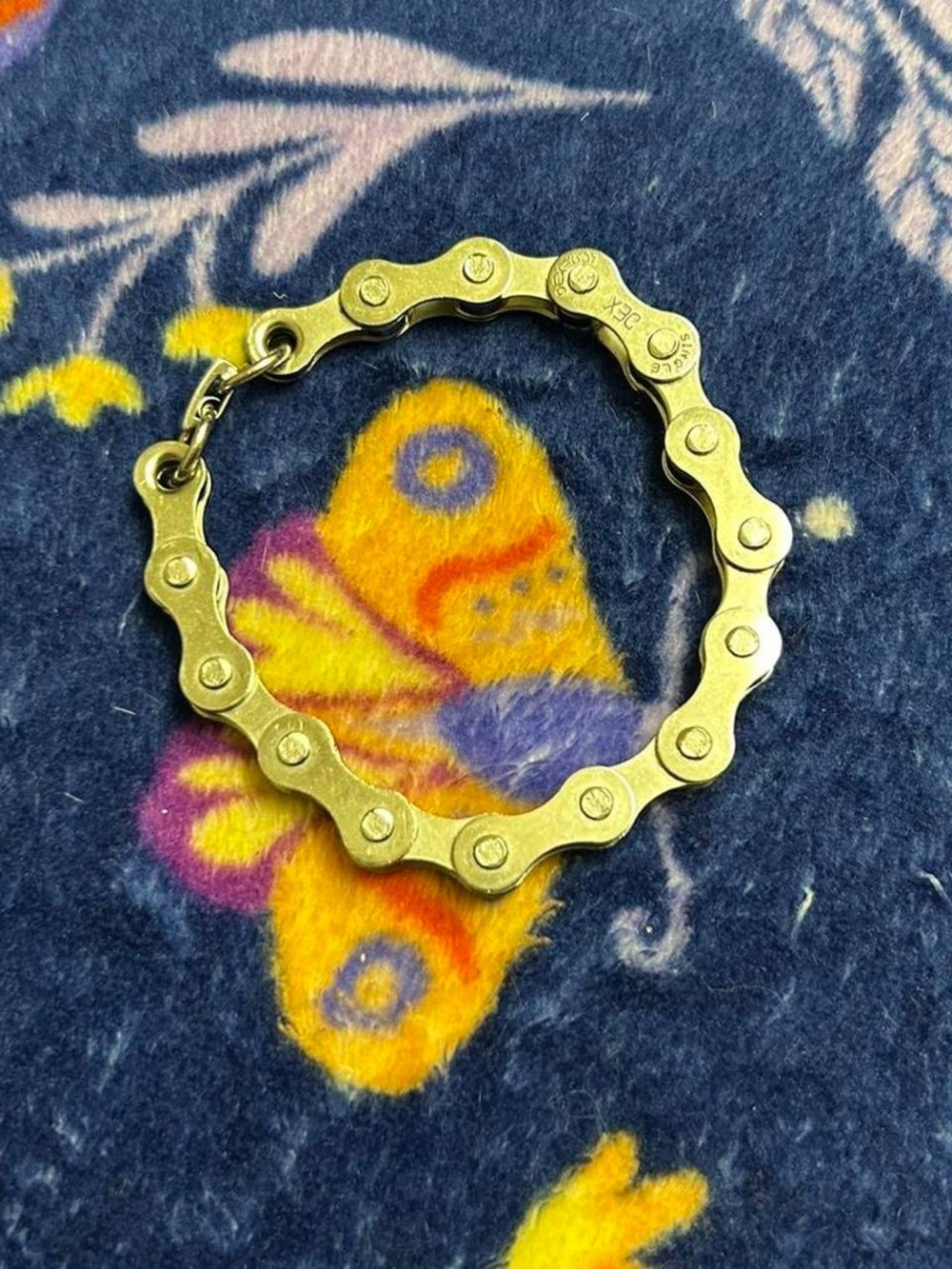 Gold Chain-Link Bike Chain Style Bracelet